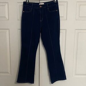 Elegant Navy Flare Jeans